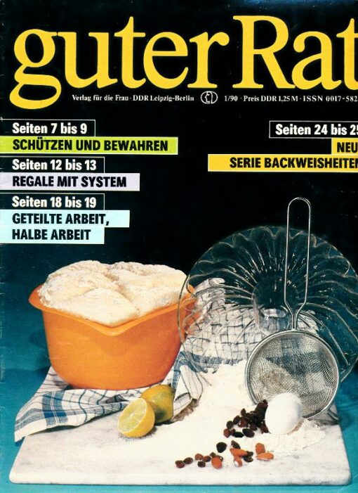 Guter Rat 1990 Heft 1 Ratgeberzeitschrift DDR