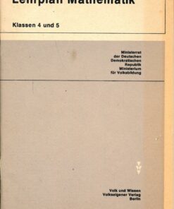 Lehrplan Mathematik Klassen 4 und 5 DDR