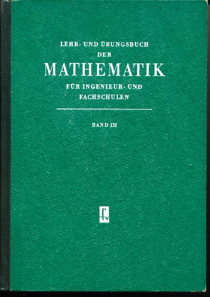 shop.ddrbuch.de DDR-Fachbuch, Analytische Geometrie, Vektorrechnung und Infinitesimalrechnung, 42 Kapitel sowie Lösungen zu den Aufgaben
