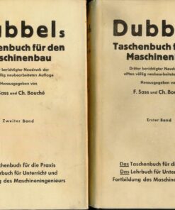 Dubbels Taschenbuch für den Maschinenbau Band I+II