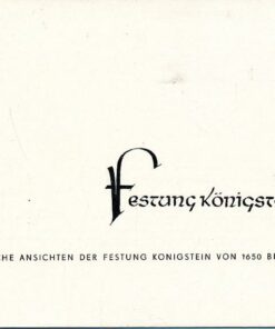 Festung Königsstein Historische Ansichten 1650 bis 1850