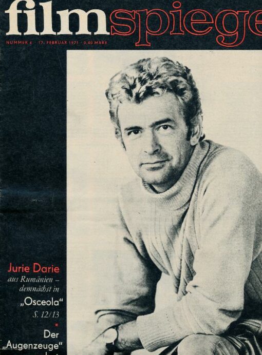 Filmspiegel 1971 Heft 4 DDR Jurie Darie