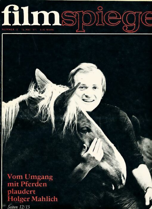 Filmspiegel 1971 Heft 10 DDR Holger Mahlich
