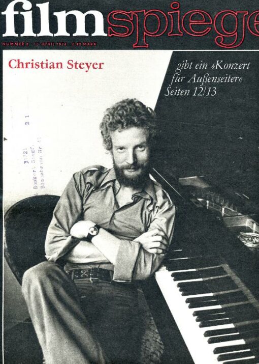 Filmspiegel 1974 Heft 8 DDR Christian Steyer