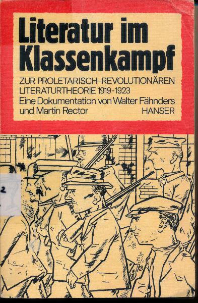 shop.ddrbuch.de Zur proletarisch-revolutionären Literaturtheorie 1919-1923, Eine Dokumentation, Aufrufe, Rezensionen, Briefe von Arbeitern