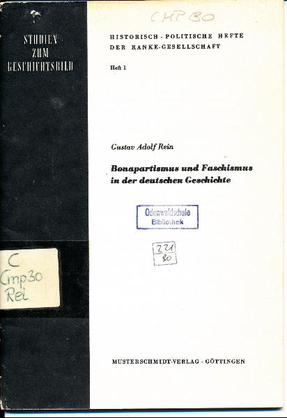 shop.ddrbuch.de Studien zum Geschichtsbild, Heft 1, aus der Reihe „Historisch-politische Hefte der Ranke-Gesellschaft“