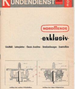 Nordmende Tonbandgerät Exklusiv C / D / E  Service-Anleitung Schaltbild Leiterplatten- und Detail-Zeichnungen Ersatzteilliste Chaissis-Ansichten