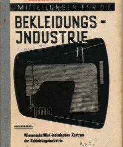 Mitteilungen für die Bekleidungsindustrie 7 1962