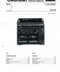 Grundig Service Manual CC 210 Audio Compact Center