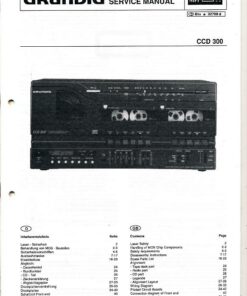Grundig Service Manual CCD 300 Automatic Music Radio System