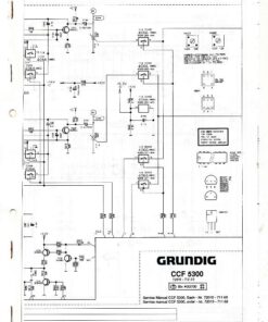 Grundig Service Manual CCF 5300 Schaltpläne