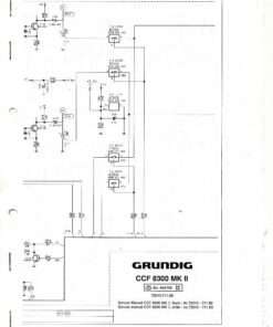Grundig Service Manual CCF 8300 MK II Schaltpläne