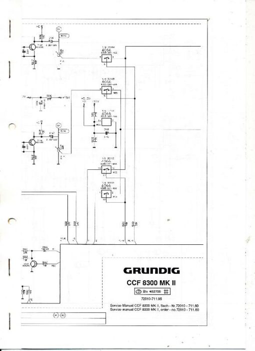 Grundig Service Manual CCF 8300 MK II Schaltpläne