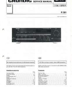 Grundig Service Manual R 301 Receiver