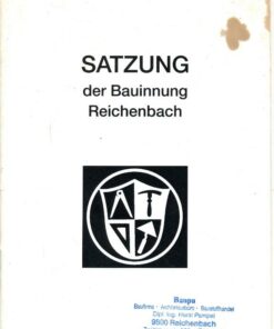 Satzung der Bauinnung Reichenbach ca 1990 / 1991