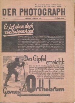 Der Photograph / Oktober 1931 Zeitschrift