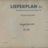 Lieferplan 20 Bedarfsberechnung für Ersatzteile der Panzerkanonen Lagernorm KL-13