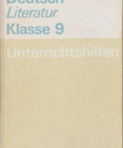Unterrichtshilfen Deutsch Literatur Klasse 9 DDR