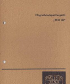Magnetbandspeichergerät ZMB 30 Prospekt