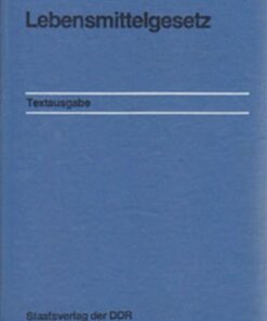Lebensmittelgesetz DDR