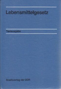 Lebensmittelgesetz DDR