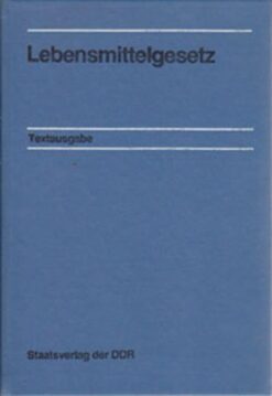 Lebensmittelgesetz DDR