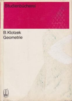 Geometrie Studienbücherei für Lehrer