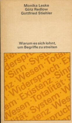 Warum es sich lohnt, um Begriffe zu streiten   DDR-Buch
