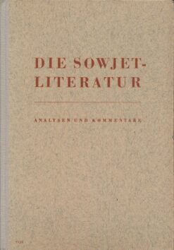 Die Sowjetliteratur  DDR-Lehrbuch