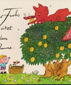 Der Fuchs sitzt auf dem Baume