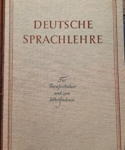 DEUTSCHE SPRACHLEHRE Für Berufsschulen und zum Selbststudium DDR