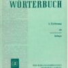 Stil-Wörterbuch 1. bis 13. Lieferung DDR