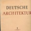 Deutsche Architektur Hefte 1-4 1952