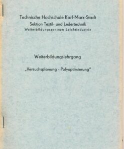 Weiterbildungslehrgang Versuchsplanung Polyoptimierung