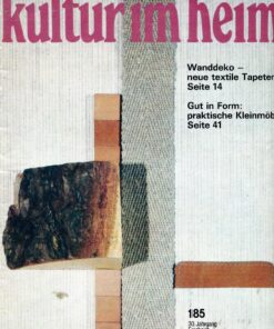 Kultur im Heim 1985 Heft 1 Zeitschrift Wohnen Möbel DDR