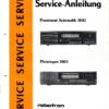 Robotron Prominent Automatic 2002 Meiningen 2003 Service Anleitung