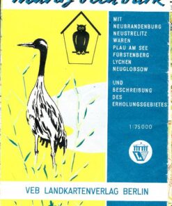 Wander- und Wassersportkarte Müritz-Seen-Park DDR