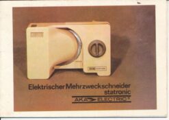 Elektrischer Mehrzweckschneider statronic – Bedienungsanleitung