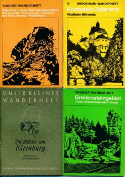Konvolut Wanderhefte DDR Bärenburg – Kriebstein – Schneckenstein – Greifensteine – Bad Schandau