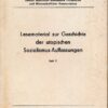 Lesematerial zur Geschichte der utopischen Sozialismus-Auffassungen