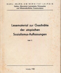 Lesematerial zur Geschichte der utopischen Sozialismus-Auffassungen