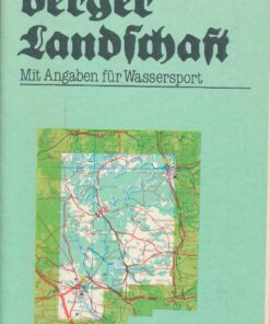 Rheinsberger Landschaft Wanderkarte DDR