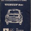 Betriebsanleitung Trabant 601