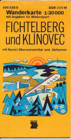 Fichtelberg und Klinovec Wanderkarte DDR