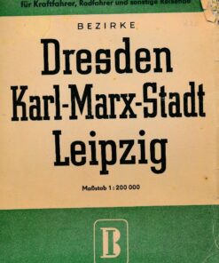 Die Gute Verkehrskarte Dresden Karl-Marx-Stadt Leipzig