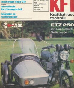 KFT Kraftfahrzeugtechnik 1983 Heft 11 ETZ 250 mit Seitenwagen