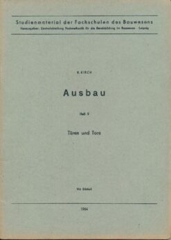 Ausbau Heft 9 Türen und Tore