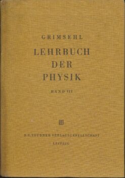 Lehrbuch der Physik Band III