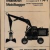 Bedienanweisung T-174-1 A Bagger DDR