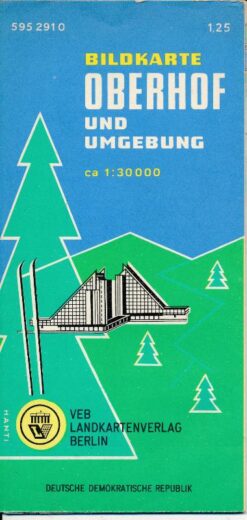 Bildkarte Oberhof und Umgebung DDR